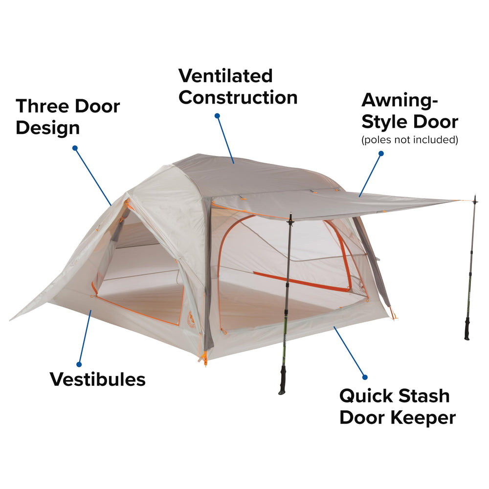Salt Creek SL over-vertical walls maximize headroom and comfort.