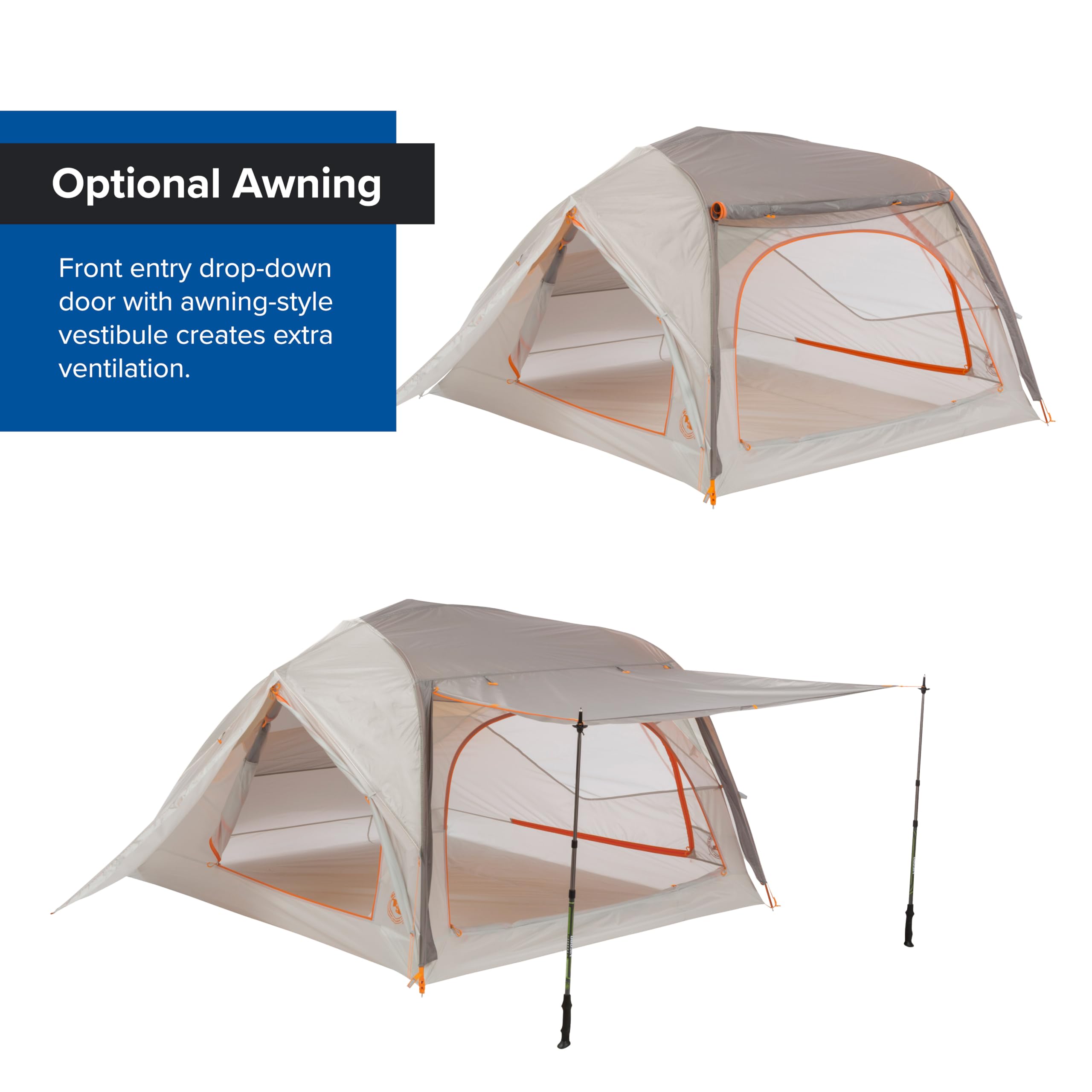 Big Agnes Salt Creek SL 3D bin pockets keep feet and essentials organized.
