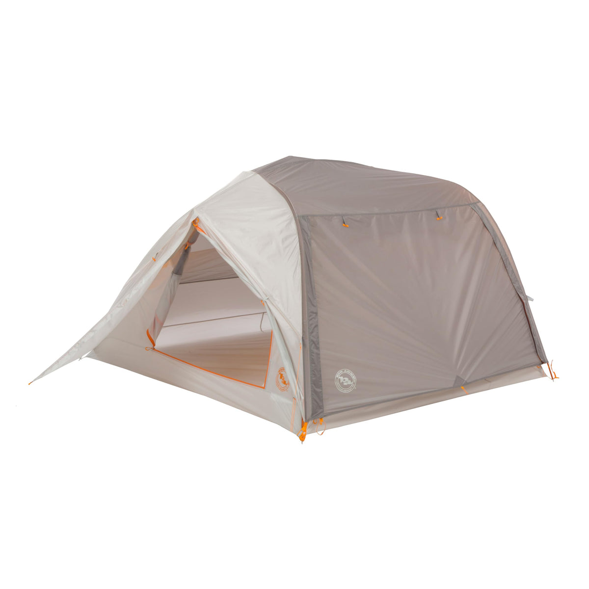 Big Agnes Salt Creek SL front-entry door awning provides shade and easy entry.