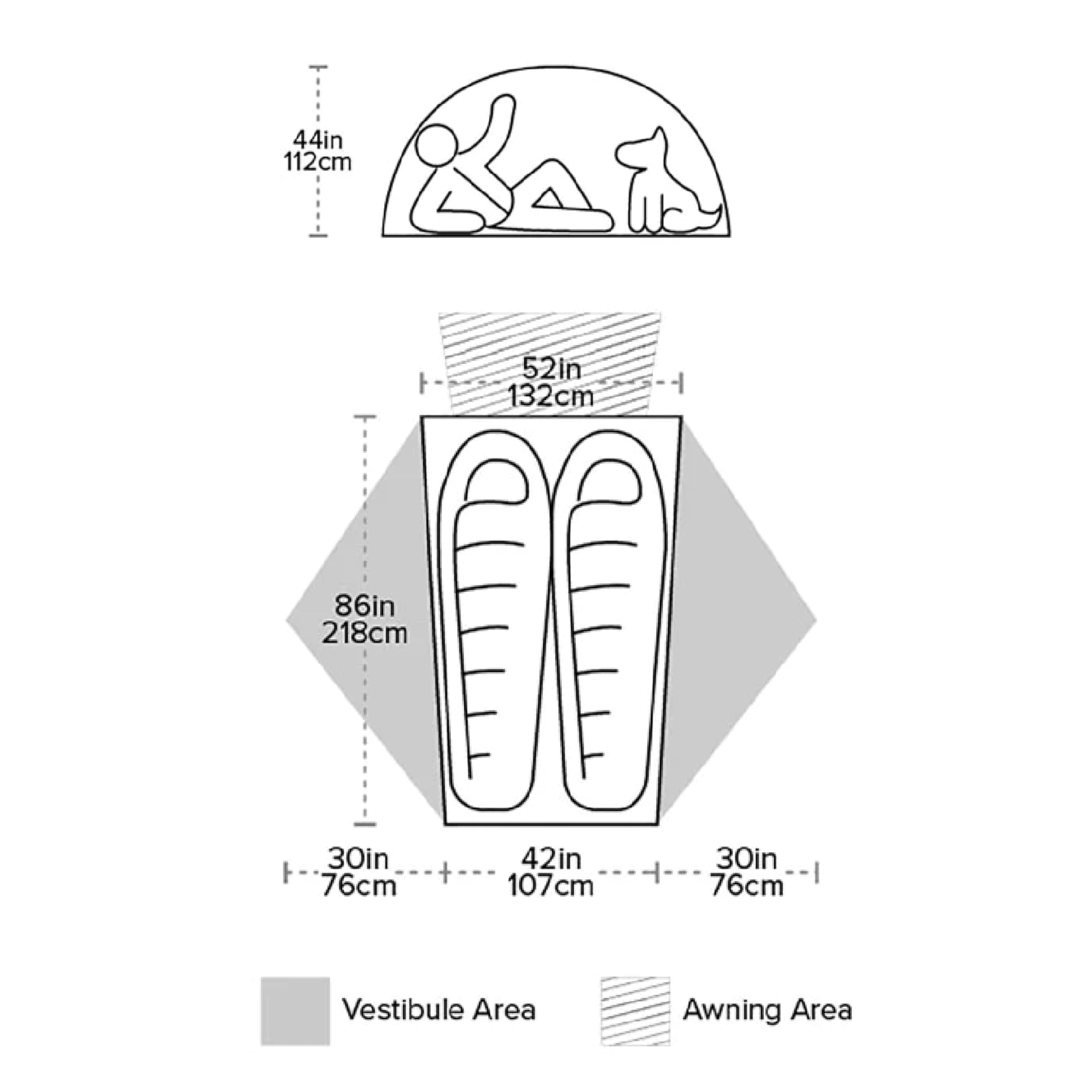 Big Agnes Salt Creek SL front fly vent boosts airflow on warm nights.