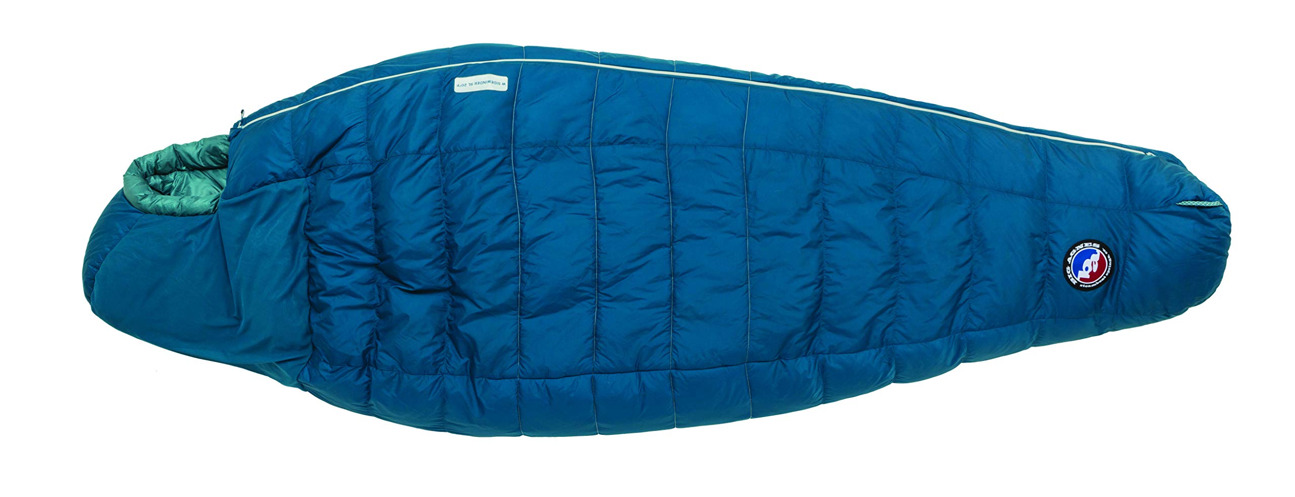 Big Agnes Sidewinder SL 20 showing ergonomic side-sleeper fit for comfortable warmth