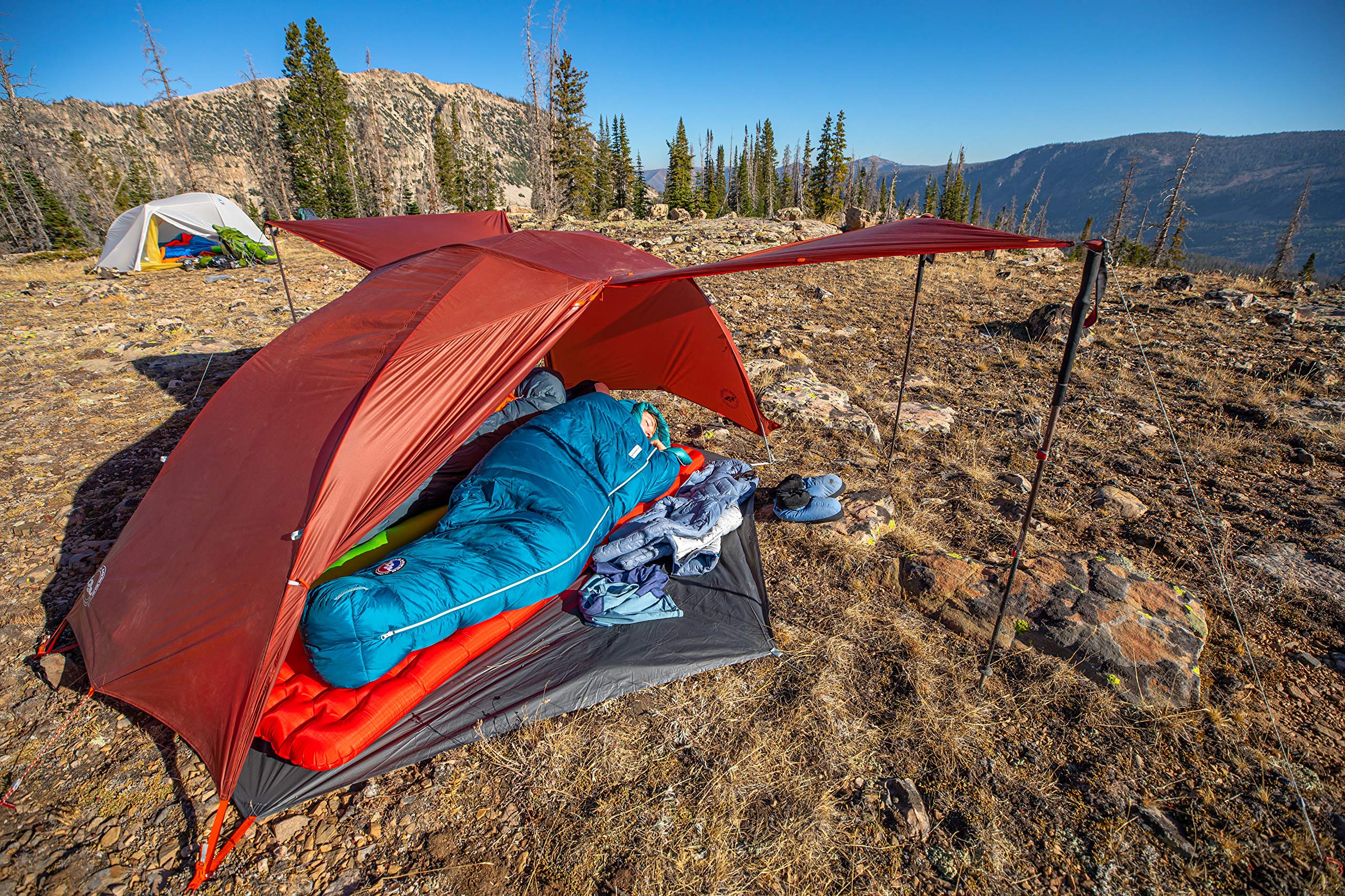 Big Agnes Sidewinder SL 20 hip and feet synthetic insulation support reduces pressure