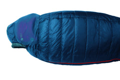 Big Agnes Sidewinder SL 35 anti-snag zipper reduces drafts during side sleep