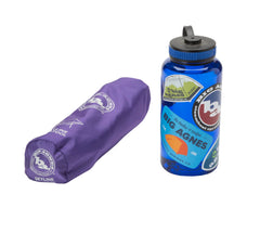Big Agnes Skyline UL Stool packed in its 3.5x12 bag for compact carrying