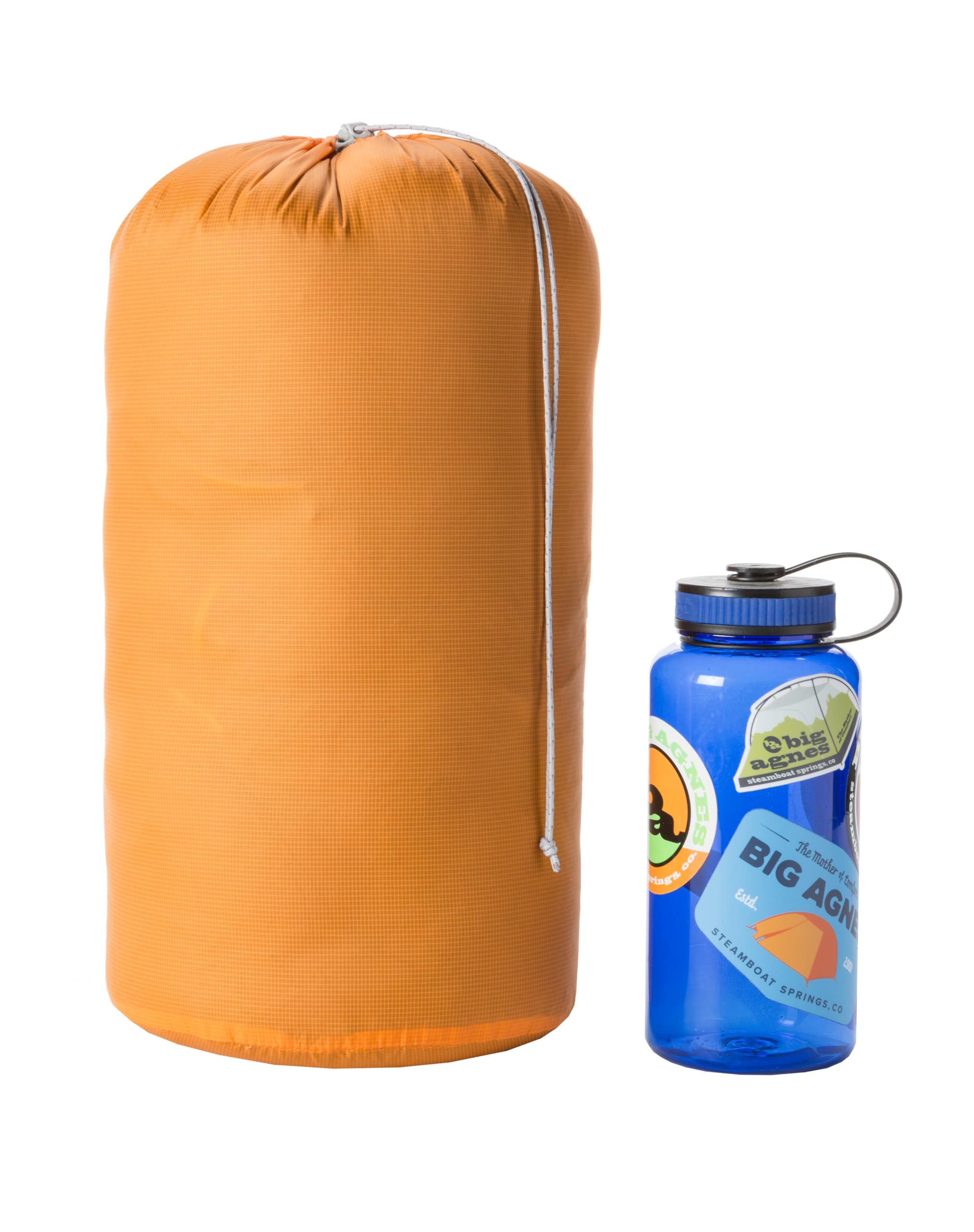 Big Agnes Tangelo 15L stuff sack front view for organized packing on outdoor trips.
