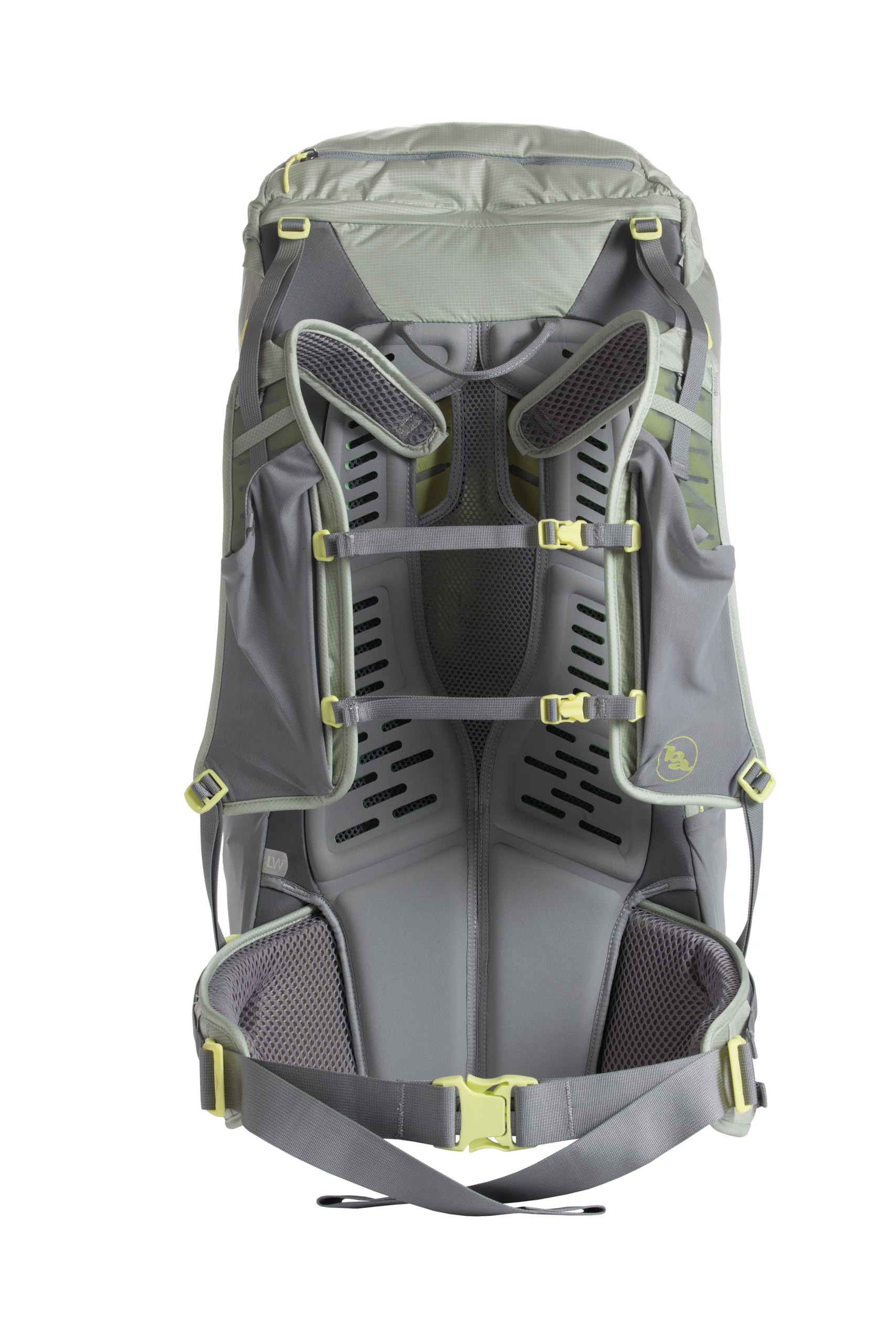 Ergonomic hip belt on Big Agnes Sweetwater UL 60L Mercury improves stability during hikes.