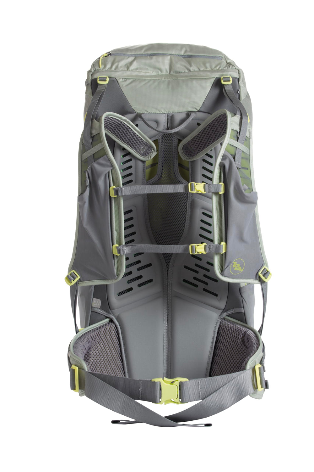 Ergonomic hip belt on Big Agnes Sweetwater UL 60L Mercury improves stability during hikes.