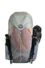 Adjustable shoulder straps on Big Agnes Sweetwater UL 60L Mercury enhance torso fit.