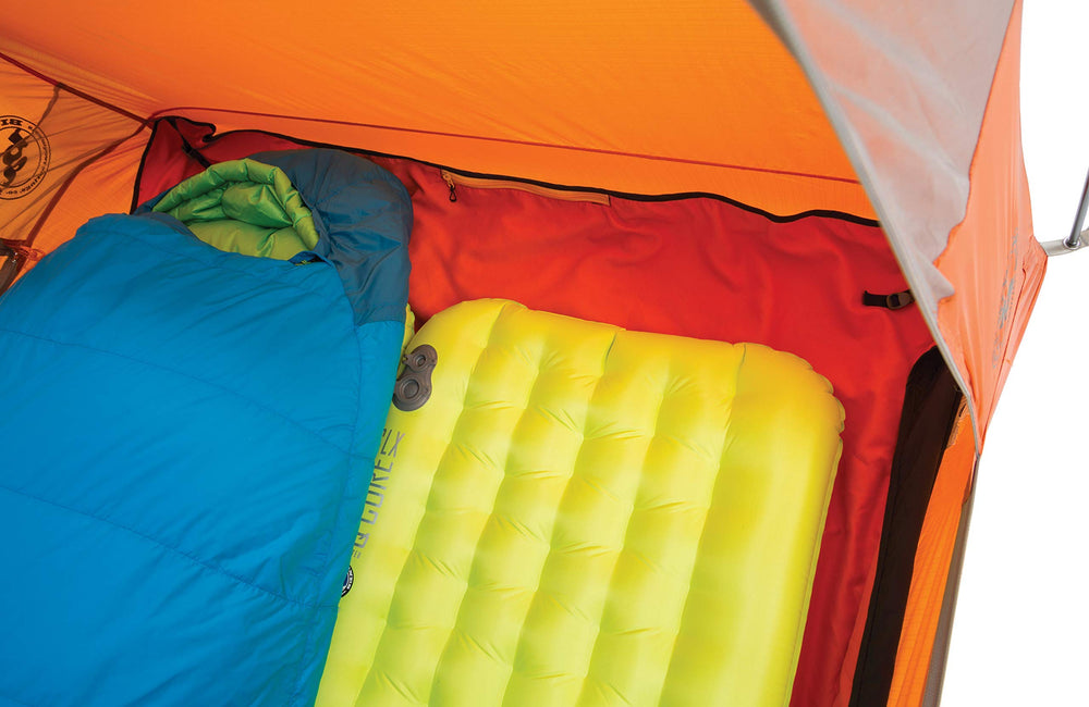 Folded Big Agnes Tent Floor Protector ready for travel and packing.