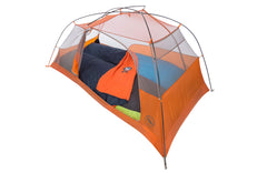 Big Agnes Tent Floor Protector placed under the tent providing dry footing and moisture barrier.