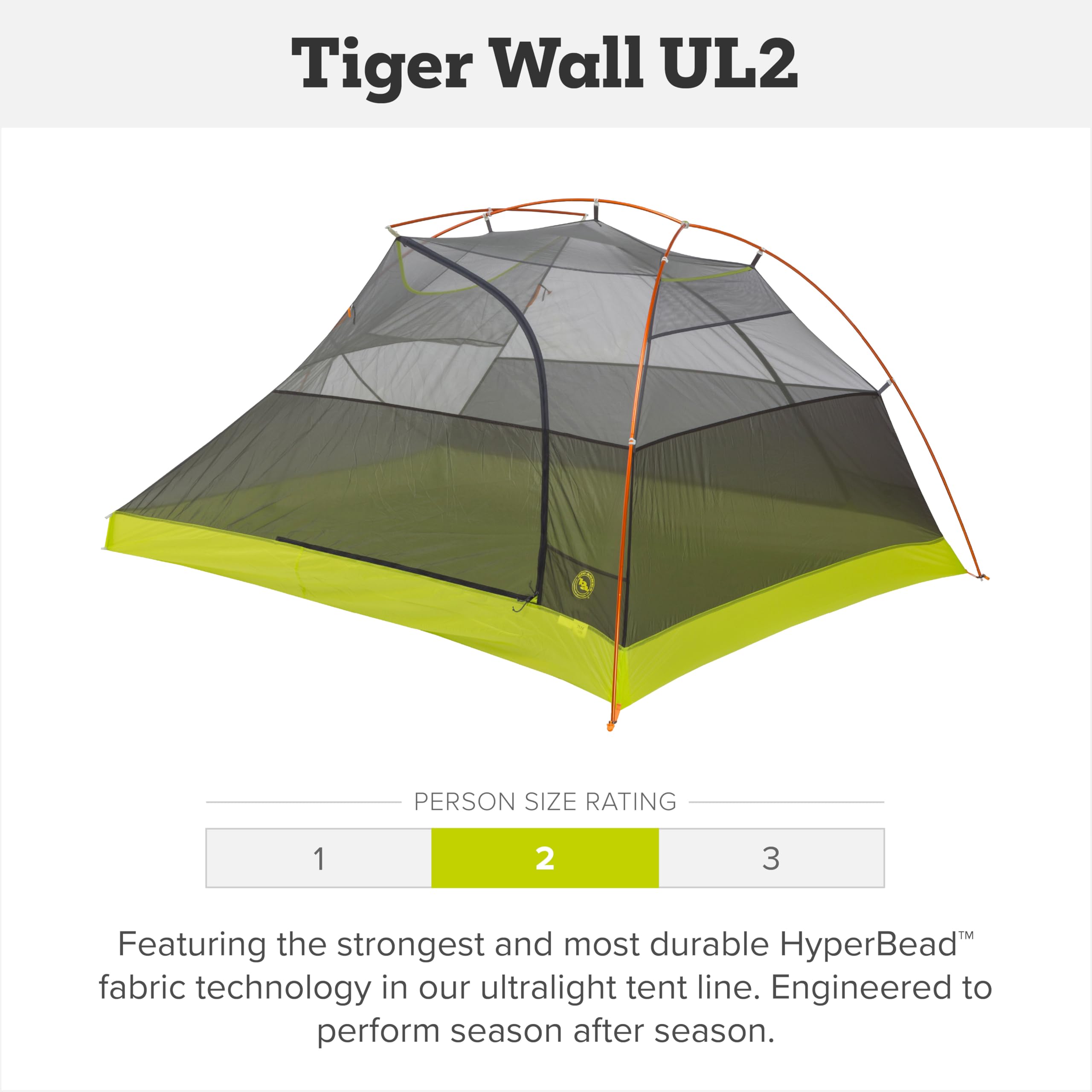 Big Agnes Tiger Wall UL 2P interior—spacious vestibule and living space