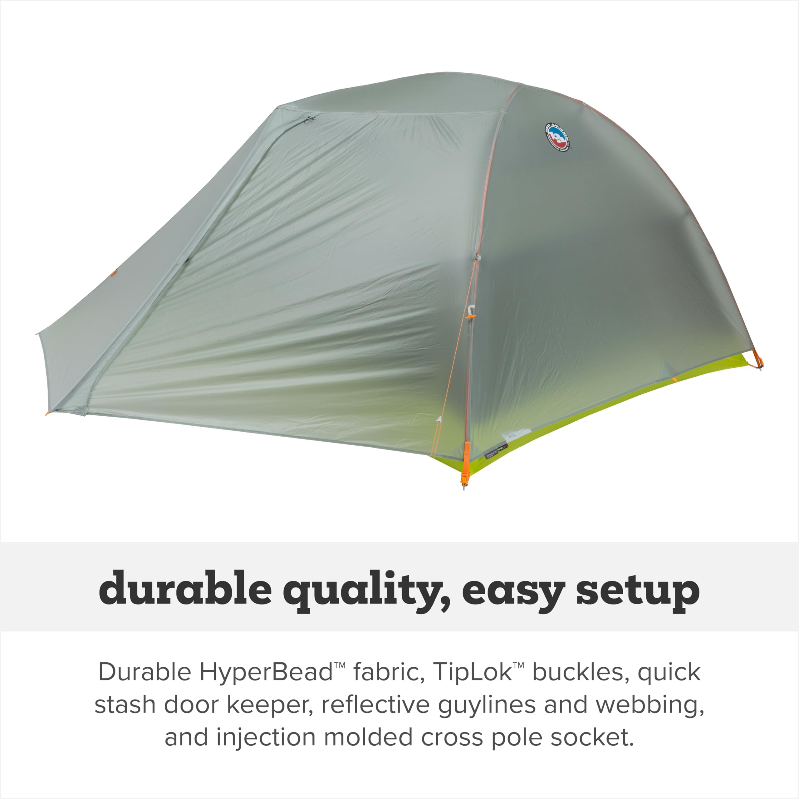 Big Agnes Tiger Wall UL 2P vestibule storage—ample gear organization