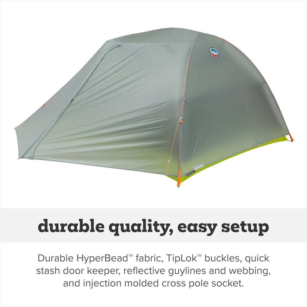 Big Agnes Tiger Wall UL 2P vestibule storage—ample gear organization