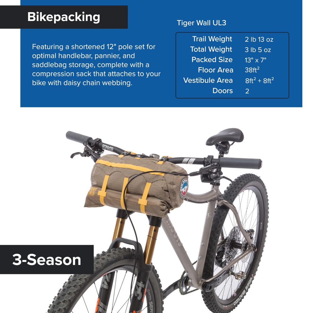 Big Agnes Tiger Wall UL3 quick-stash door aids tidy stowage on the go