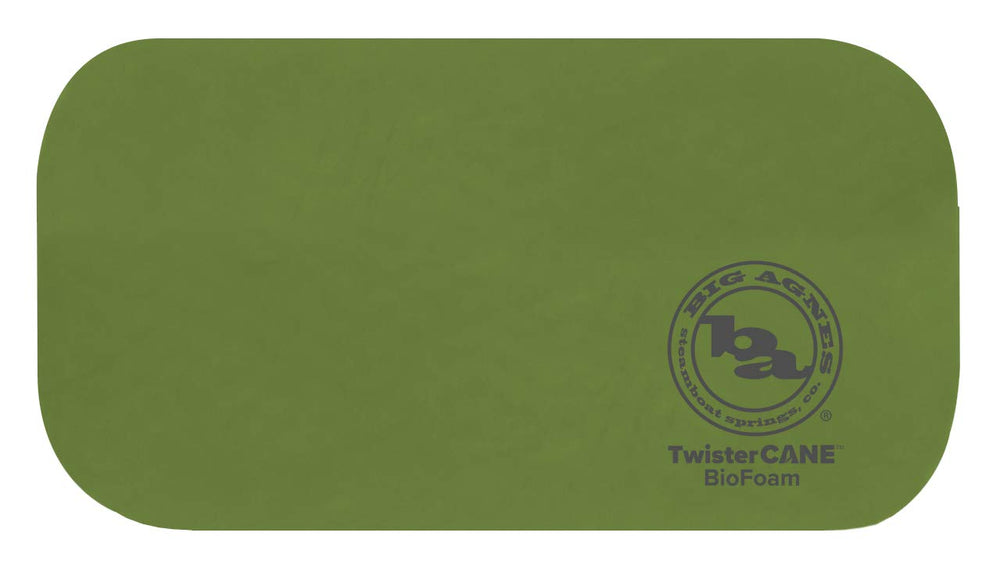 Big Agnes TwisterCane BioFoam Seat for ultralight backcountry seating with warmth.