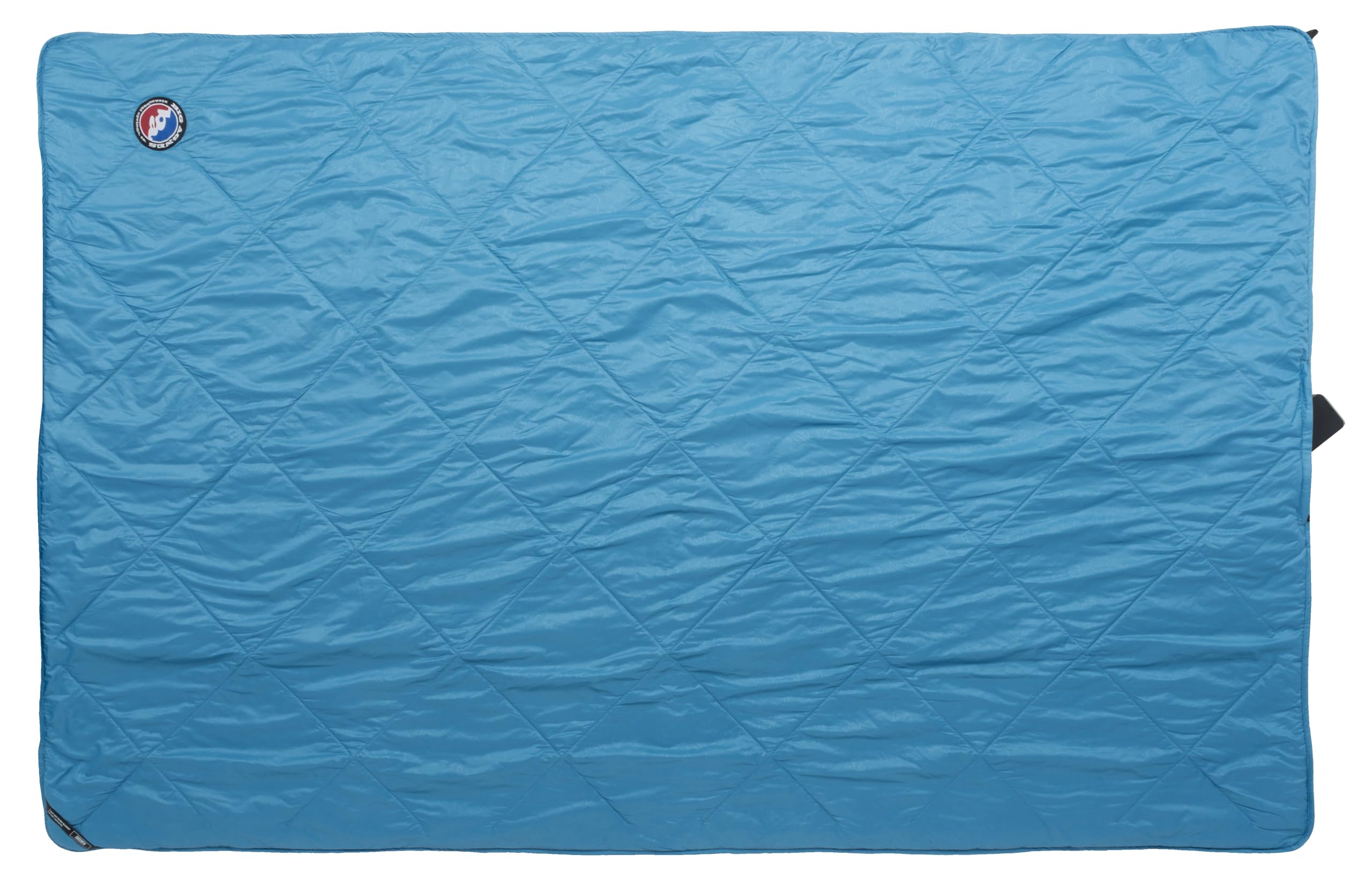 Big Agnes Why Not Picnic Blanket shows waterproof bottom for dry seating.