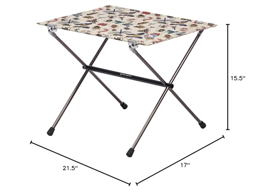 Big Agnes Woodchuck Table folded compact storage for backpacking trips.