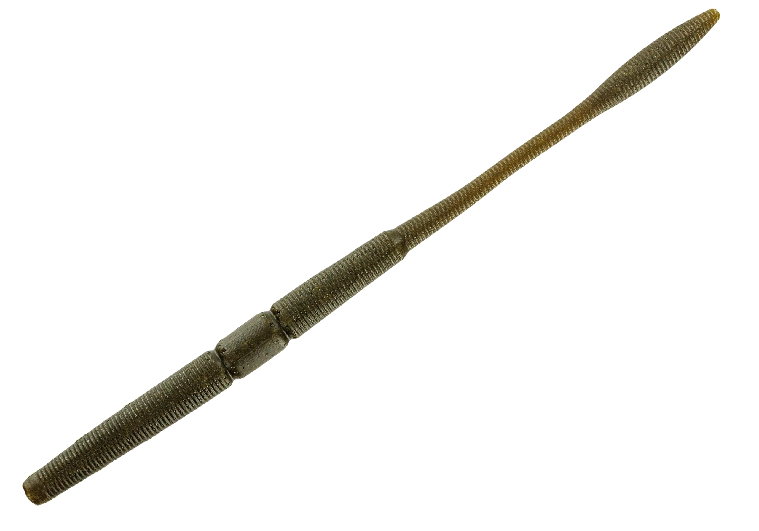 Big Bite Baits Nekorama 7-inch worm in Matte Green Pumpkin for versatile deep and shallow fishing