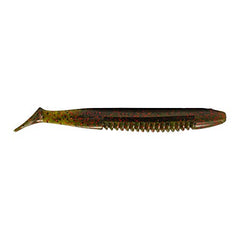 Big Bite Baits Cane Thumper 5-inch Green Pumpkin pack; ready-to-rig bass lures for fast setup.