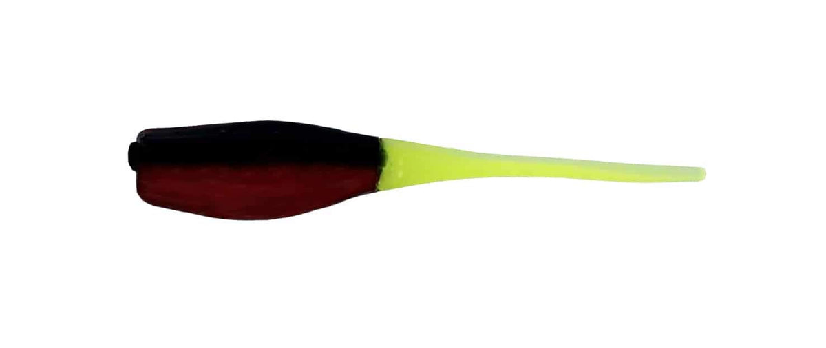 Big Bite Baits Crappie MINNR lure in Black/Red/Chartreuse for crappie fishing