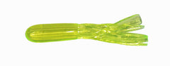 Big Bite Baits 1.5in Crappie Tube Chartreuse Reuse for catching slabs