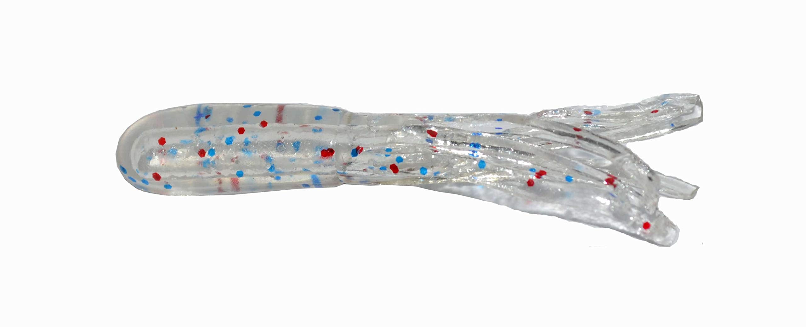 Big Bite Baits Crappie Tube Firecracker 1.5-inch lure ideal for crappie jigging and night fishing