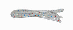 Big Bite Baits Crappie Tube Firecracker 1.5-inch lure ideal for crappie jigging and night fishing