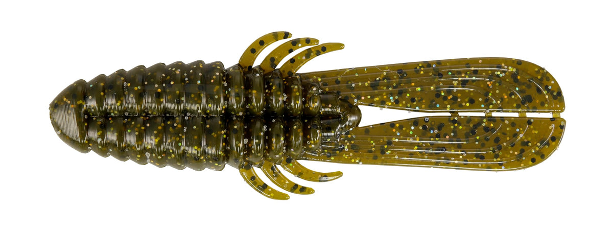 Big Bite Baits FAFO 4-inch green pumpkin magic bait ready for fall action.