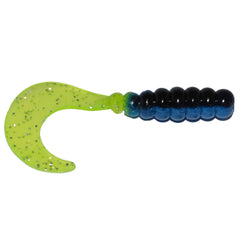 Big Bite Baits Fat Grub Firetiger 2-inch pack, color variety attracts crappie.