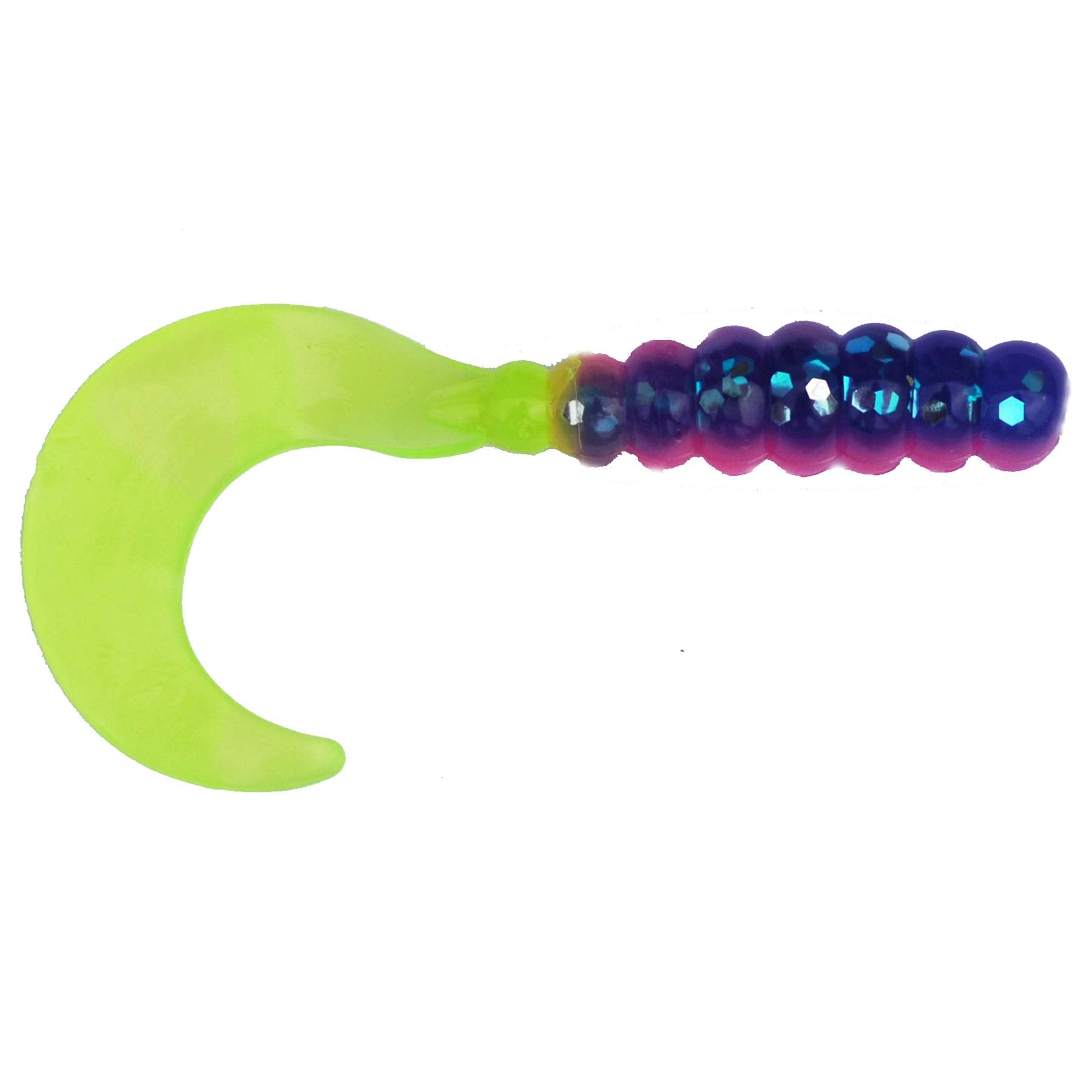 Big Bite Baits Fat Grub Firetiger in-water action shows natural movement.