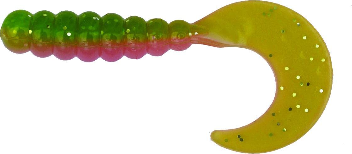 Big Bite Baits FG241 Fat Grub with lifelike appearance attracts crappie in freshwater.