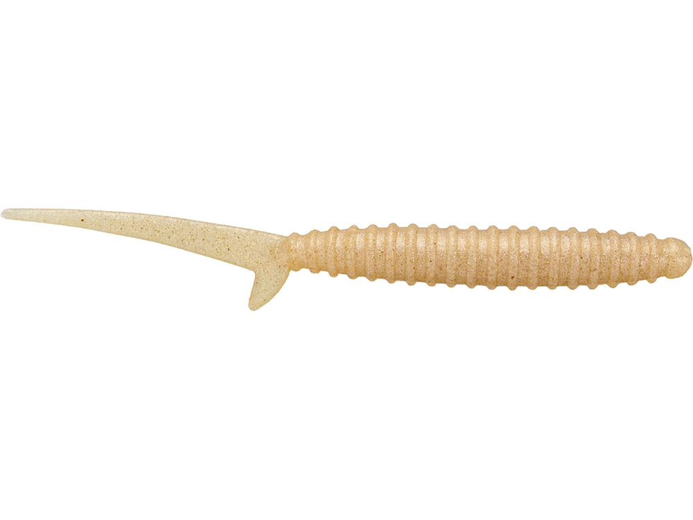 Big Bite Baits Scentsation Thresher Worm in pearl white offers finesse dropshot action.