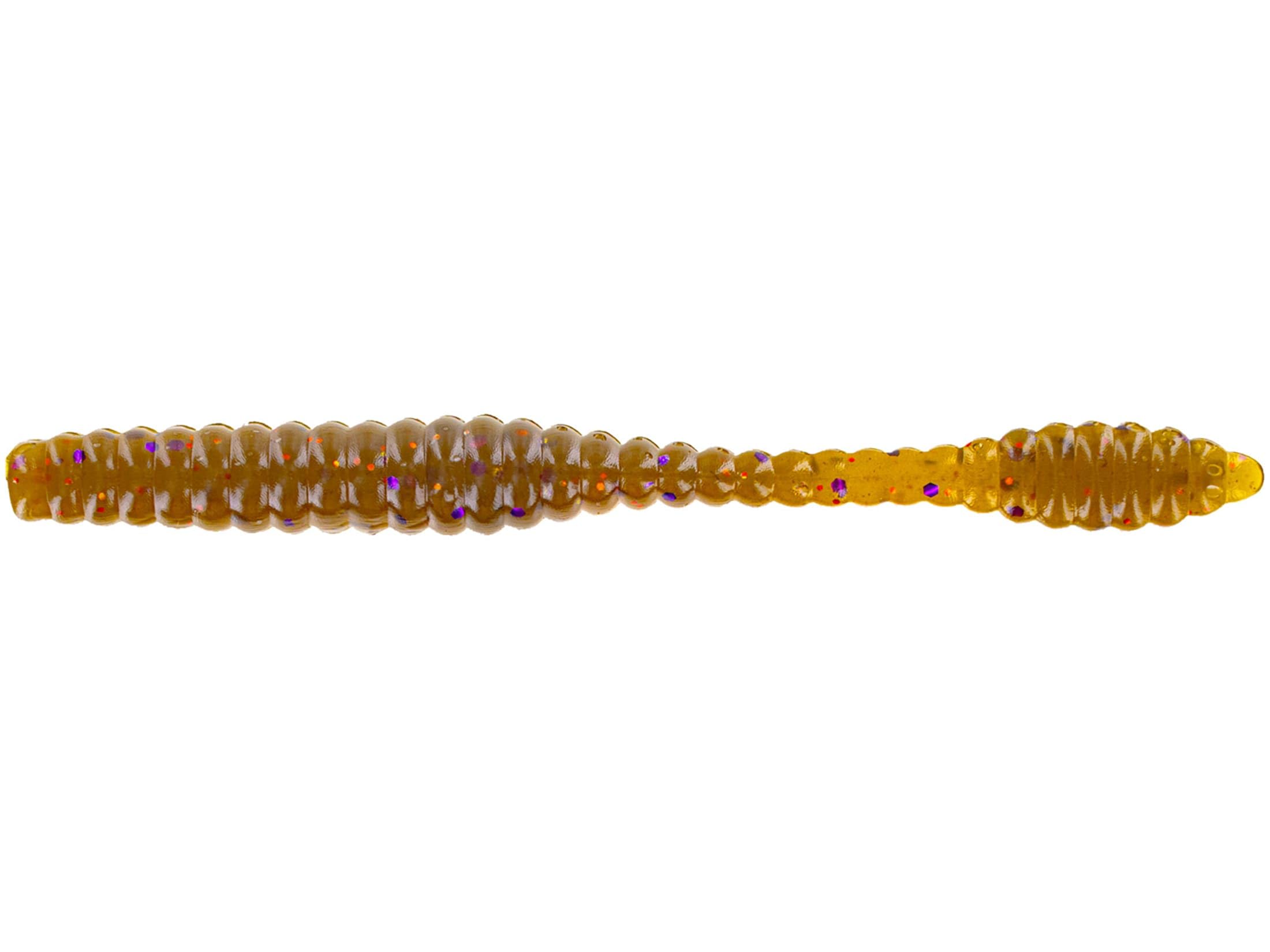 Big Bite Baits SoMolly finesse worm with ribbed body, ideal for drop shot setups.