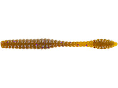 Big Bite Baits SoMolly finesse worm with ribbed body, ideal for drop shot setups.