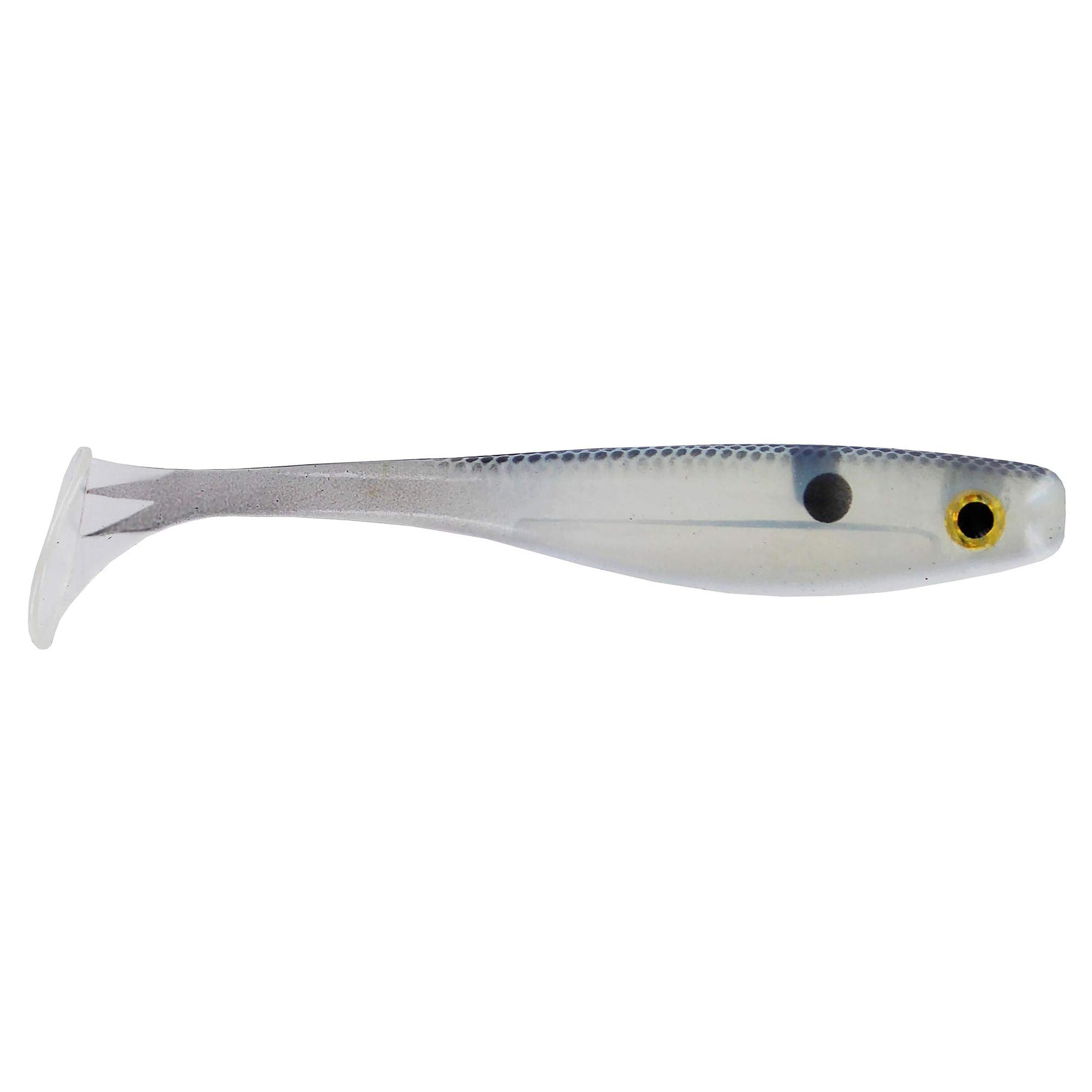 Big Bite Baits Suicide Shad chartreuse gizzard color for high visibility and lifelike action.