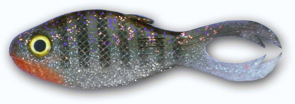 Big Bite Baits WarMouth side view, hand-painted colors with a slotted body for better hooksets.