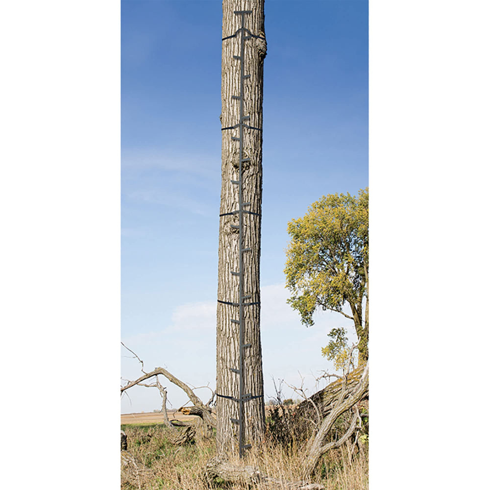 BIG GAME black hunting gear blends with trees for discreet approach