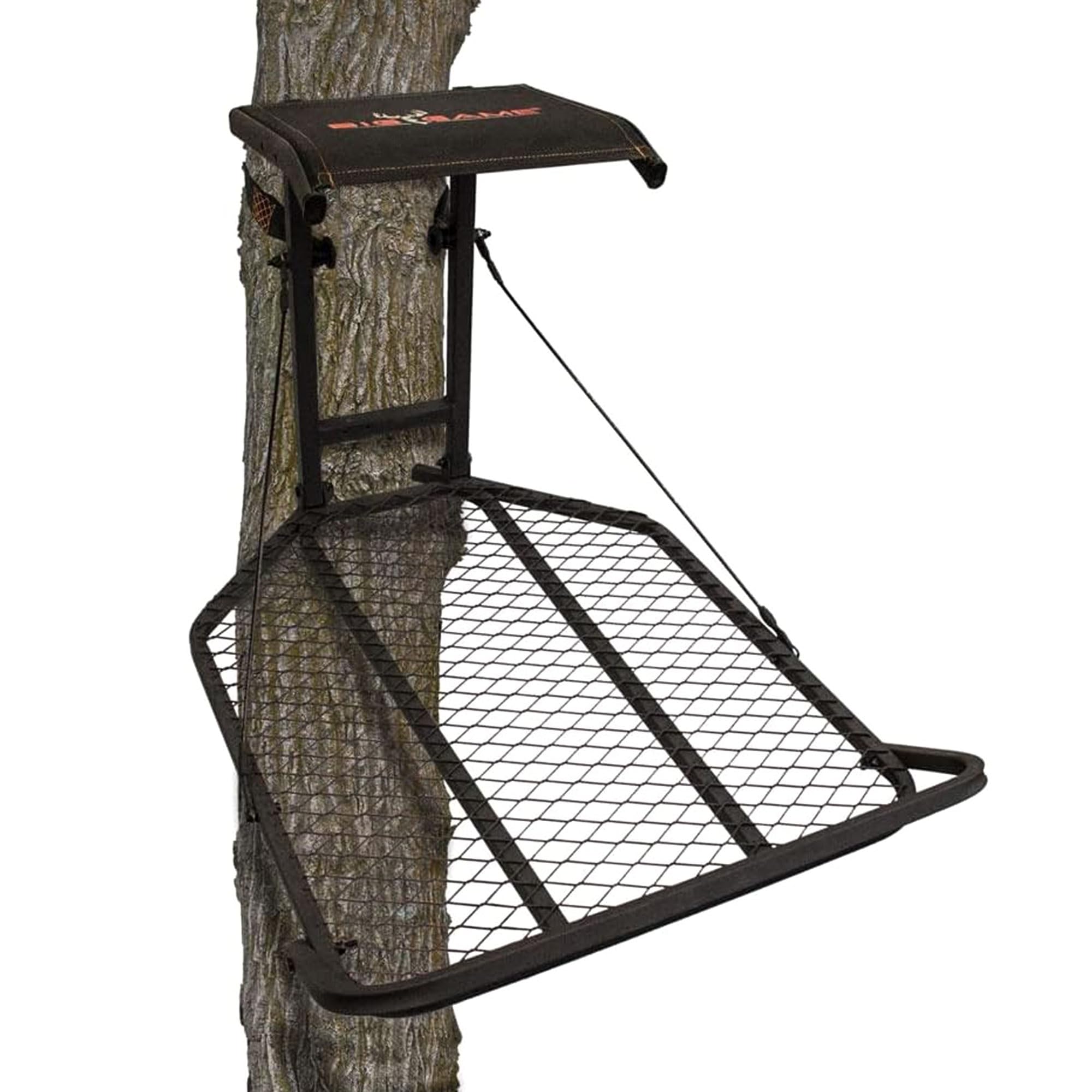 Big Game Captain XC Hang-On Stand is lightweight at 15 pounds for easy transport.