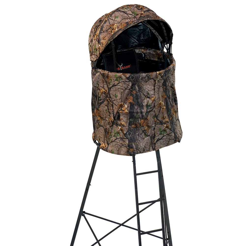 Big Game Cover-All Blind Kit side view with side windows for wide view.