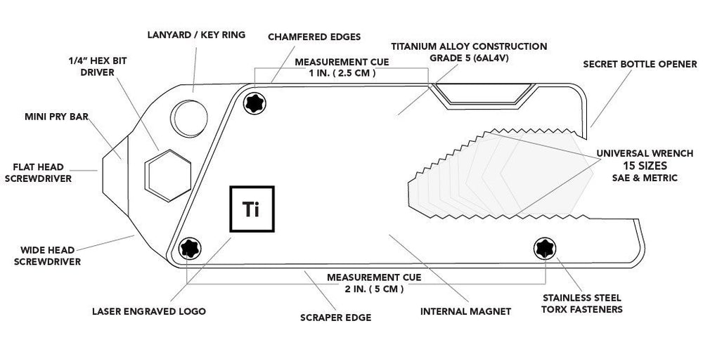 BIG IDEA DESIGN TPT titanium build for lightweight durable everyday carry
