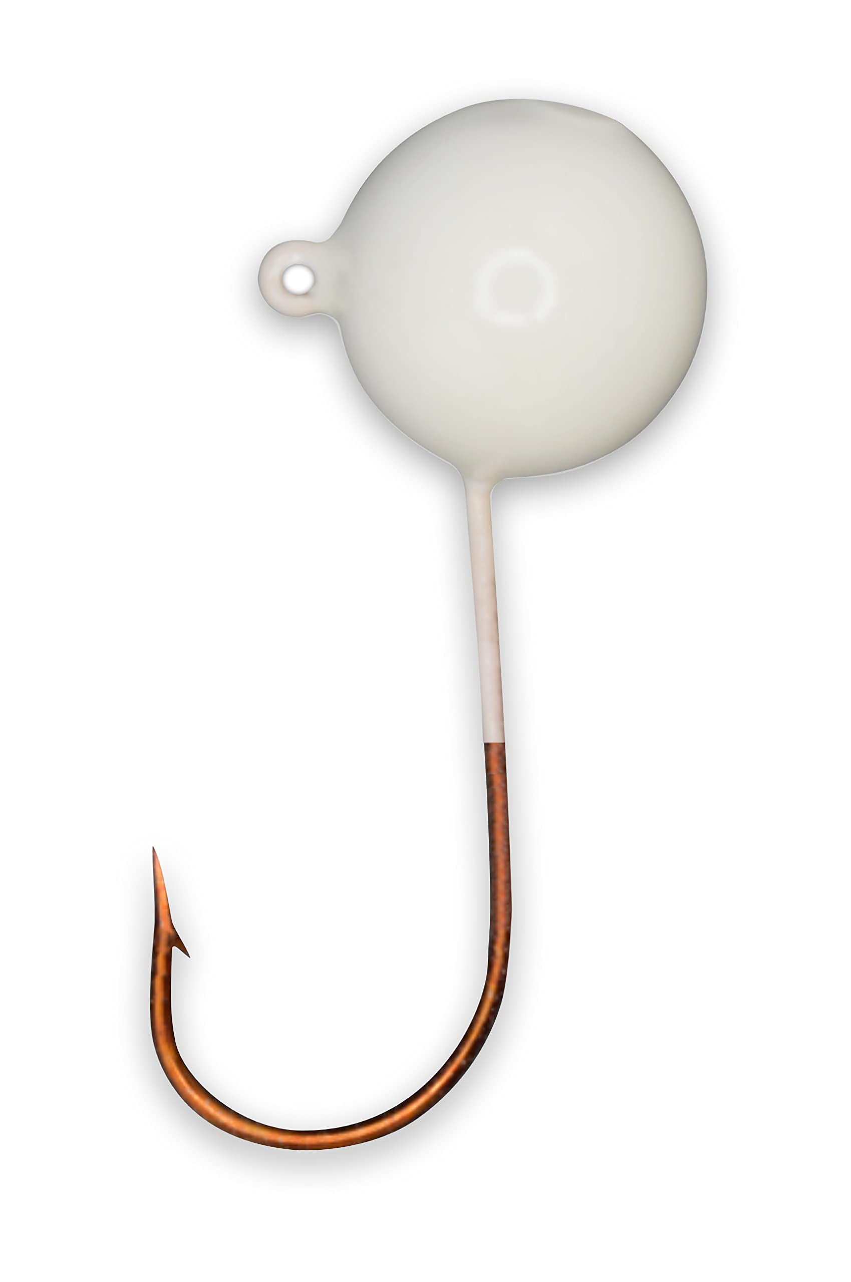 Big Nasty Tackle glow paint on pout-pounder jig boosts visibility for dark-water fishing