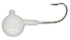 Big Nasty Tackle Super Glow Jaw Breaker Jig 2-1/4 oz White angled glow for deep-water visibility