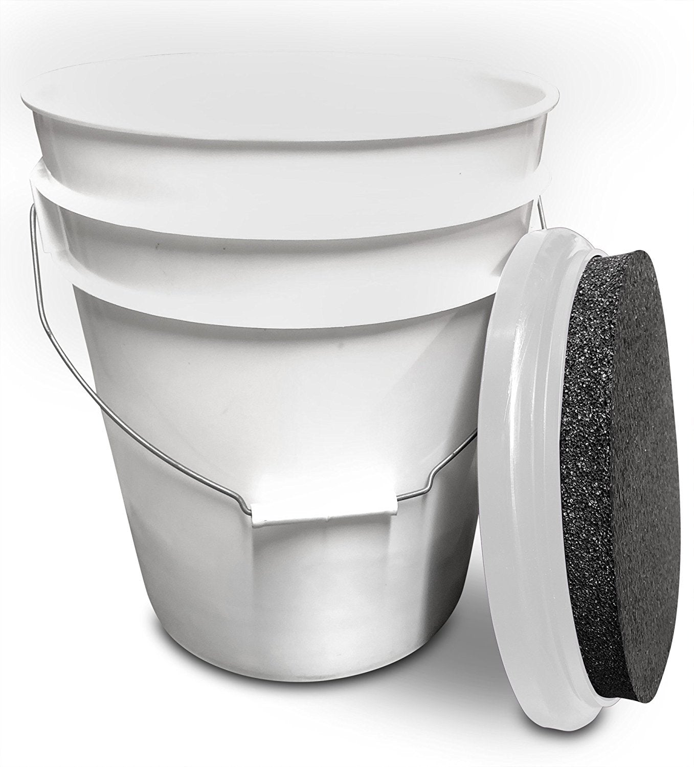 Big Padder lid with white frame and pad for workbench comfort.