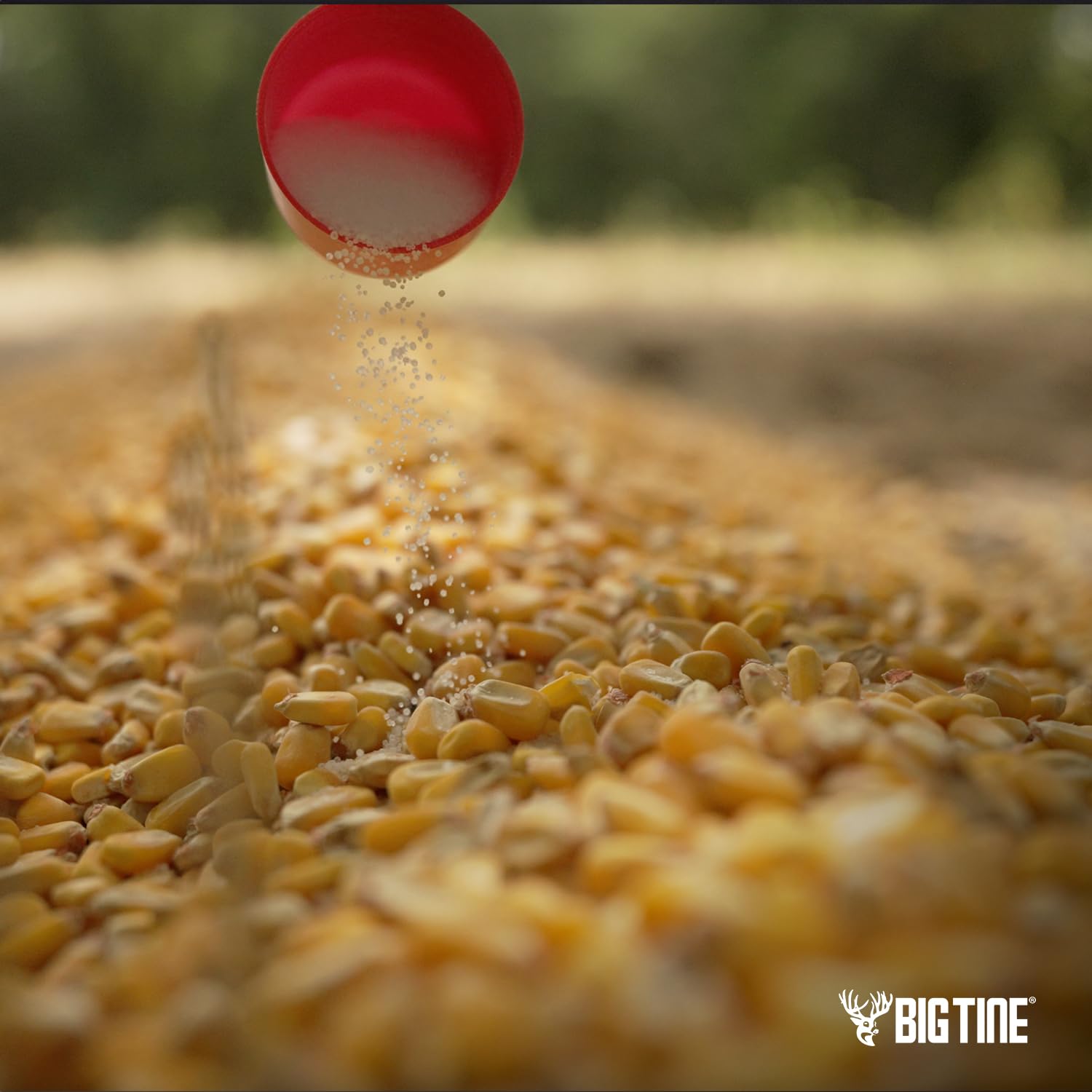 Sprinkle Cherry On Top over a deer feed block.