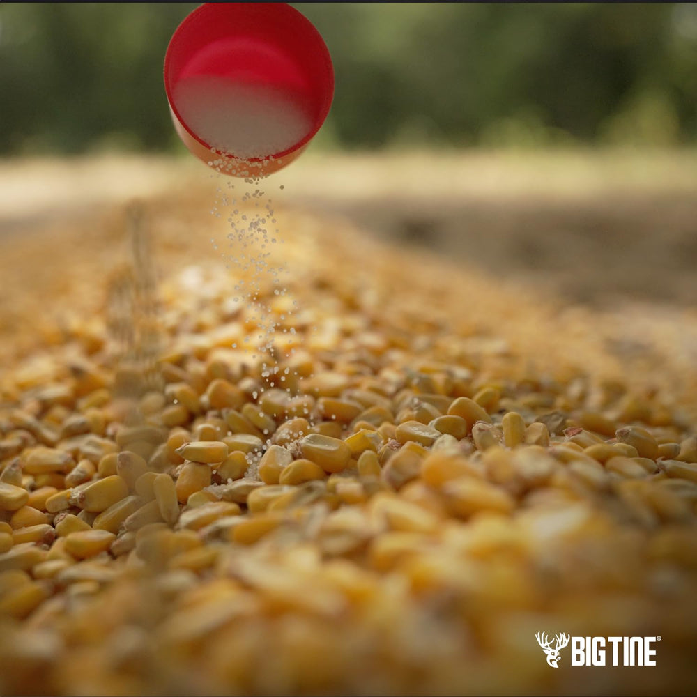 Sprinkle Cherry On Top over a deer feed block.