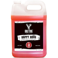 Big Tine Happy Hour liquid deer mineral attractant with Cherry Rush scent and flavor