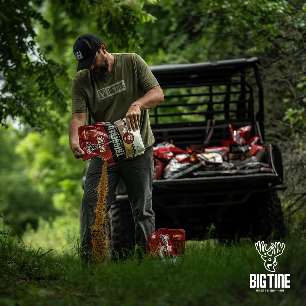 Big Tine Triggered in-field use shows deer gathering near feed sites