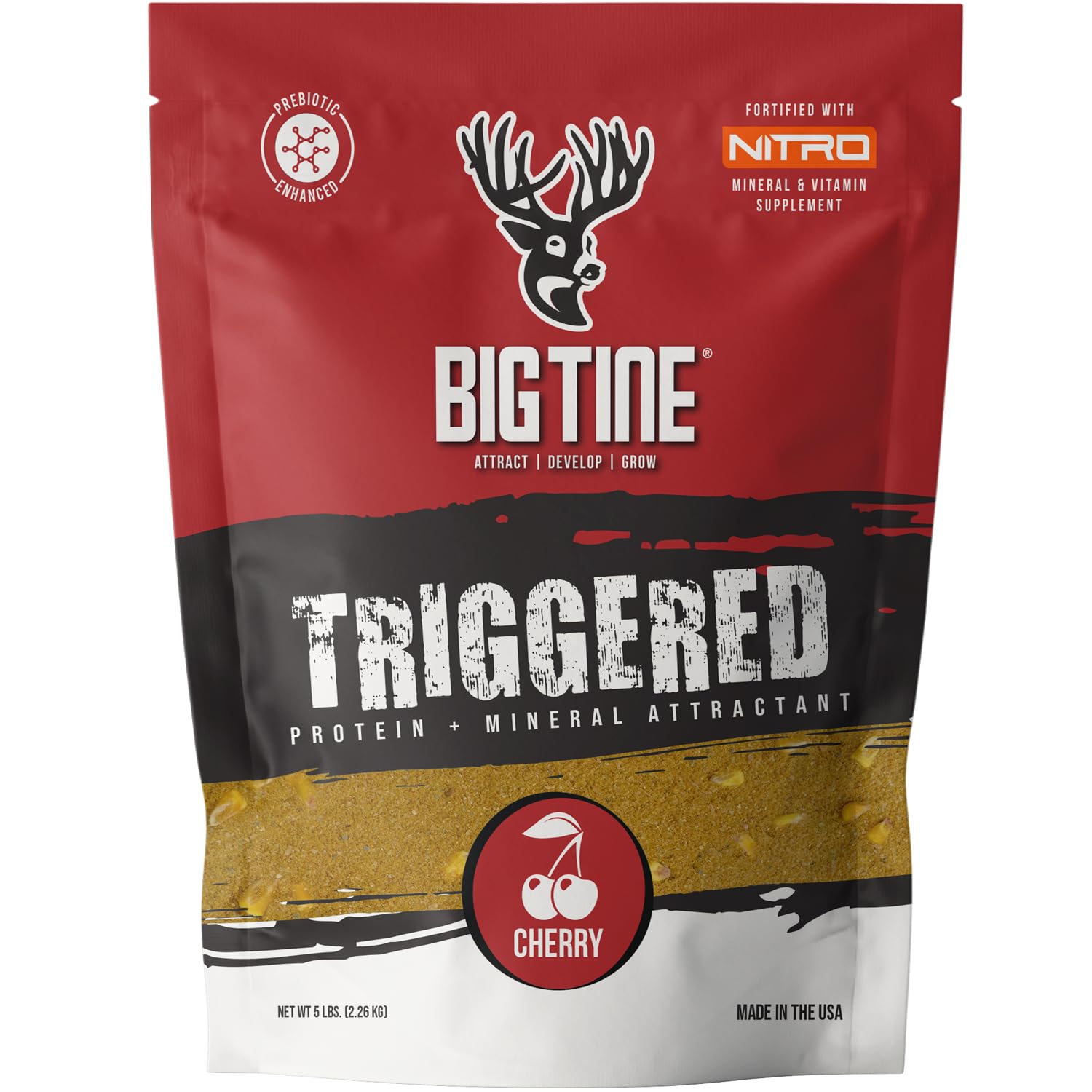 Big Tine Triggered 5lb bag attracts deer and supports late-season feeding