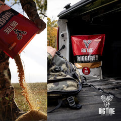 Big Tine Triggered nutrition facts show 21% protein and 4% fat for robust intake