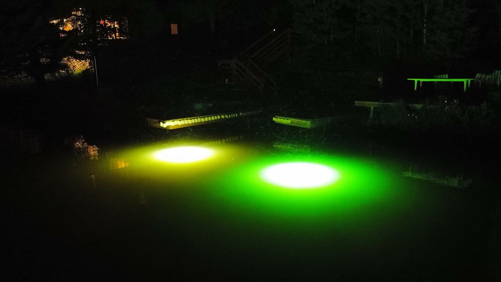 Big Water Lights 60-foot cord offers flexible placement near the dock.